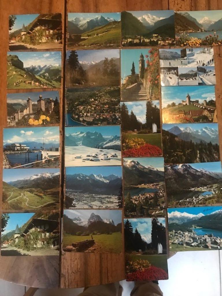 Lot postkaarten van Zwitserland - Helvetia, Ophalen of Verzenden, Gestempeld