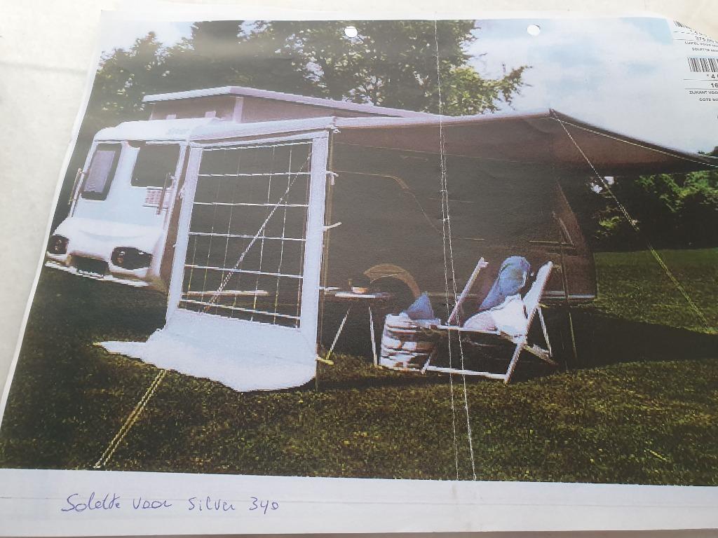 Luifel  en zijwand links of rechts voor caravan, Caravans en Kamperen, Voortenten en Luifels, Ophalen, Gebruikt, Overige merken