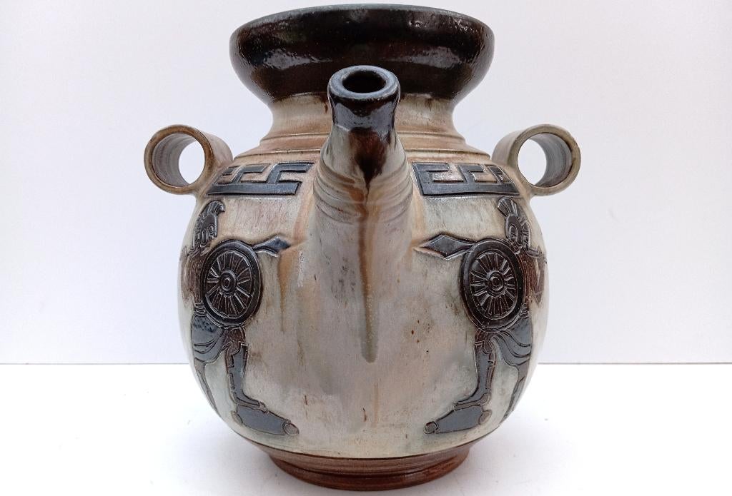 Belgisch aardewerk grote pot 32 cm zeldzaam, Ophalen of Verzenden
