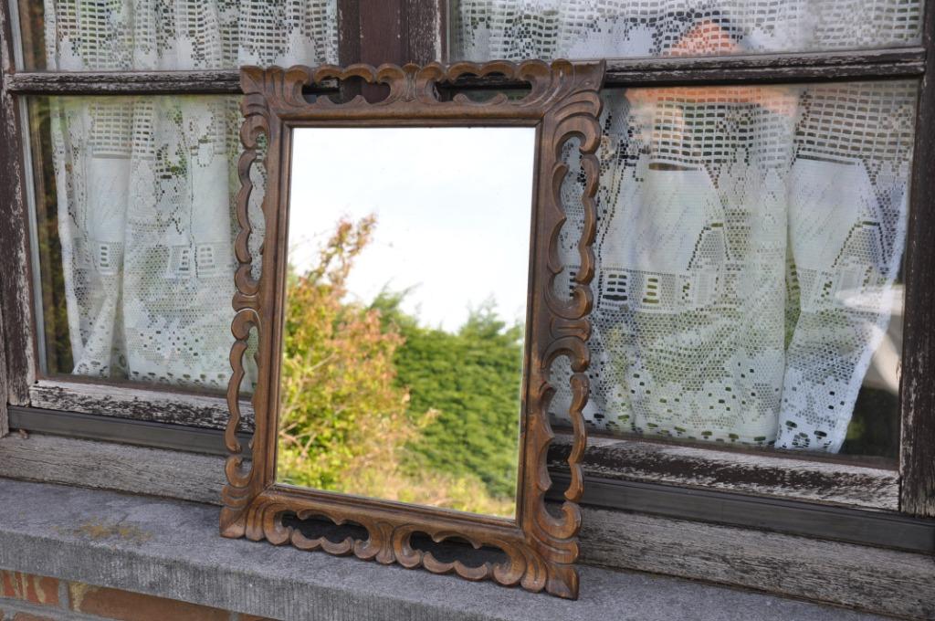 miroir tour bois ajouré, Ophalen of Verzenden, Rechthoekig