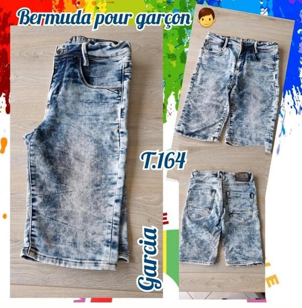 Bermuda pour garçon - bleu-Garcia-T.164, Enlèvement ou Envoi, Utilisé, Garcia, Garçon