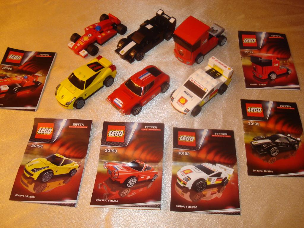 LEGO Lot de 6 Ferrari Voitures à Friction Complètes, Enlèvement ou Envoi, Neuf, Ensemble complet, Lego
