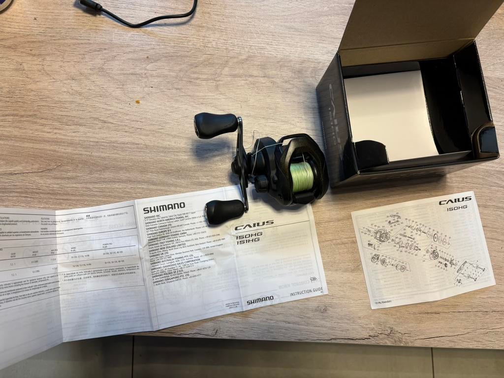 Shimano reel te koop, Watersport en Boten, Hengelsport | Roofvissen, Ophalen, Zo goed als nieuw