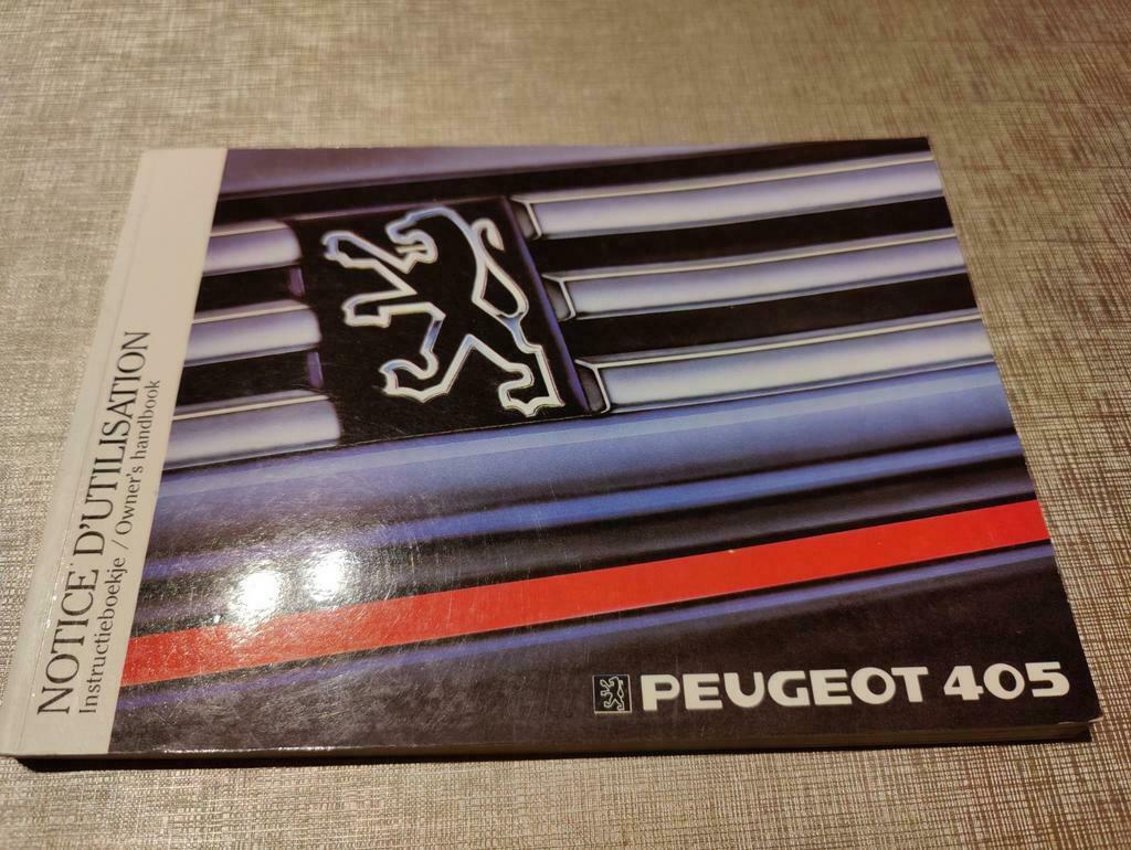 PEUGEOT 405 Handleiding Notice, Enlèvement ou Envoi