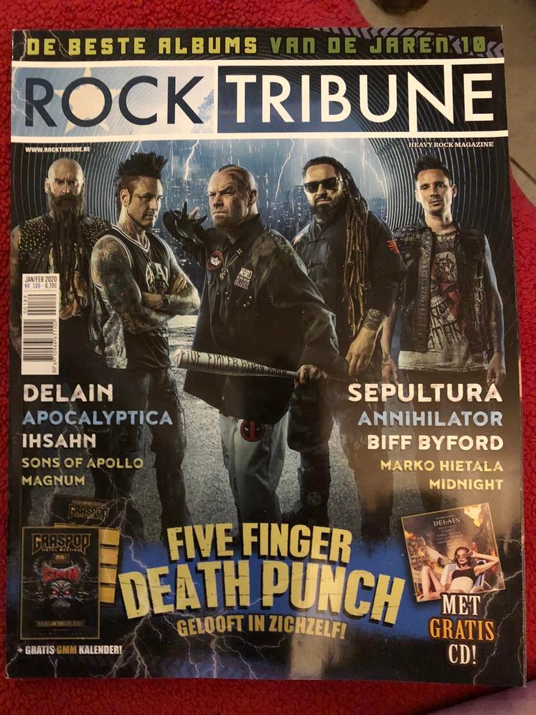 Rock Tribune - nr. 189 - januari / februari 2020 FFDP, Ophalen, 1980 tot heden, Tijdschrift