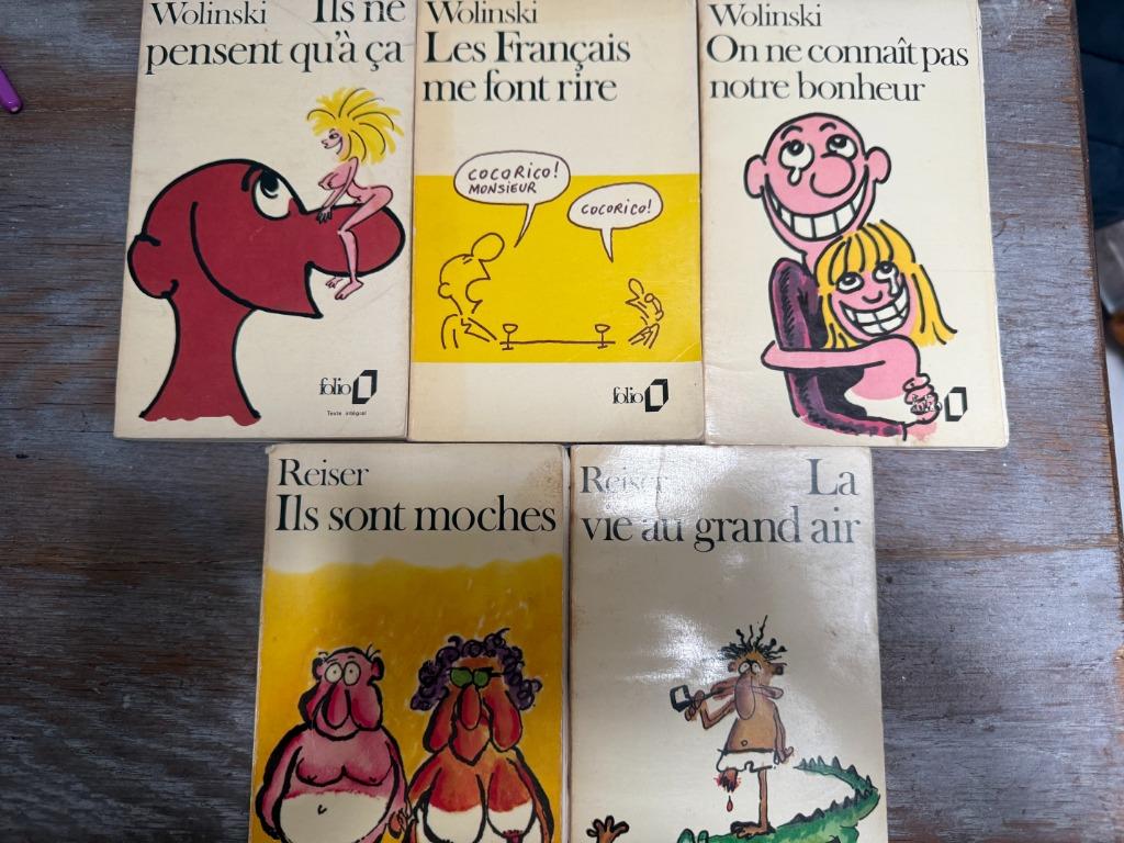 WOLINSKI en REISER, pakket van 5 pocketstrips, Boeken, Stripverhalen, Meerdere stripboeken, Ophalen