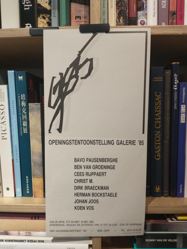 OPENINGSTENTOONSTELLING GALERIE ’85 affiche - 1985, Ophalen of Verzenden