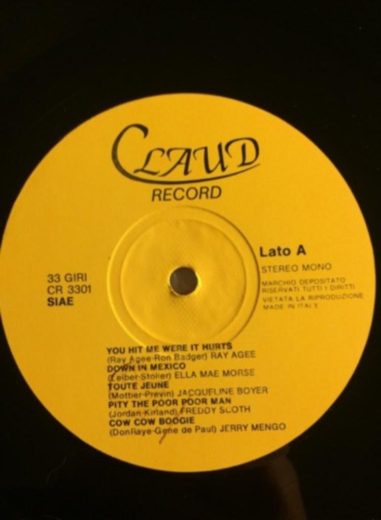 Claud Record - Popcorn lp, Cd's en Dvd's, Vinyl | Pop, Ophalen of Verzenden, Gebruikt, 12 inch