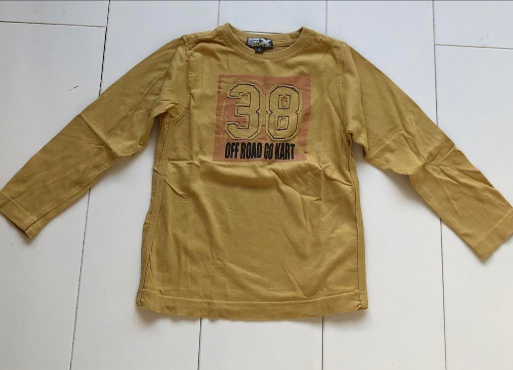 manches longues Folieke 116 jaune ocre, Garçon, Enlèvement ou Envoi, Chemise ou À manches longues, Utilisé