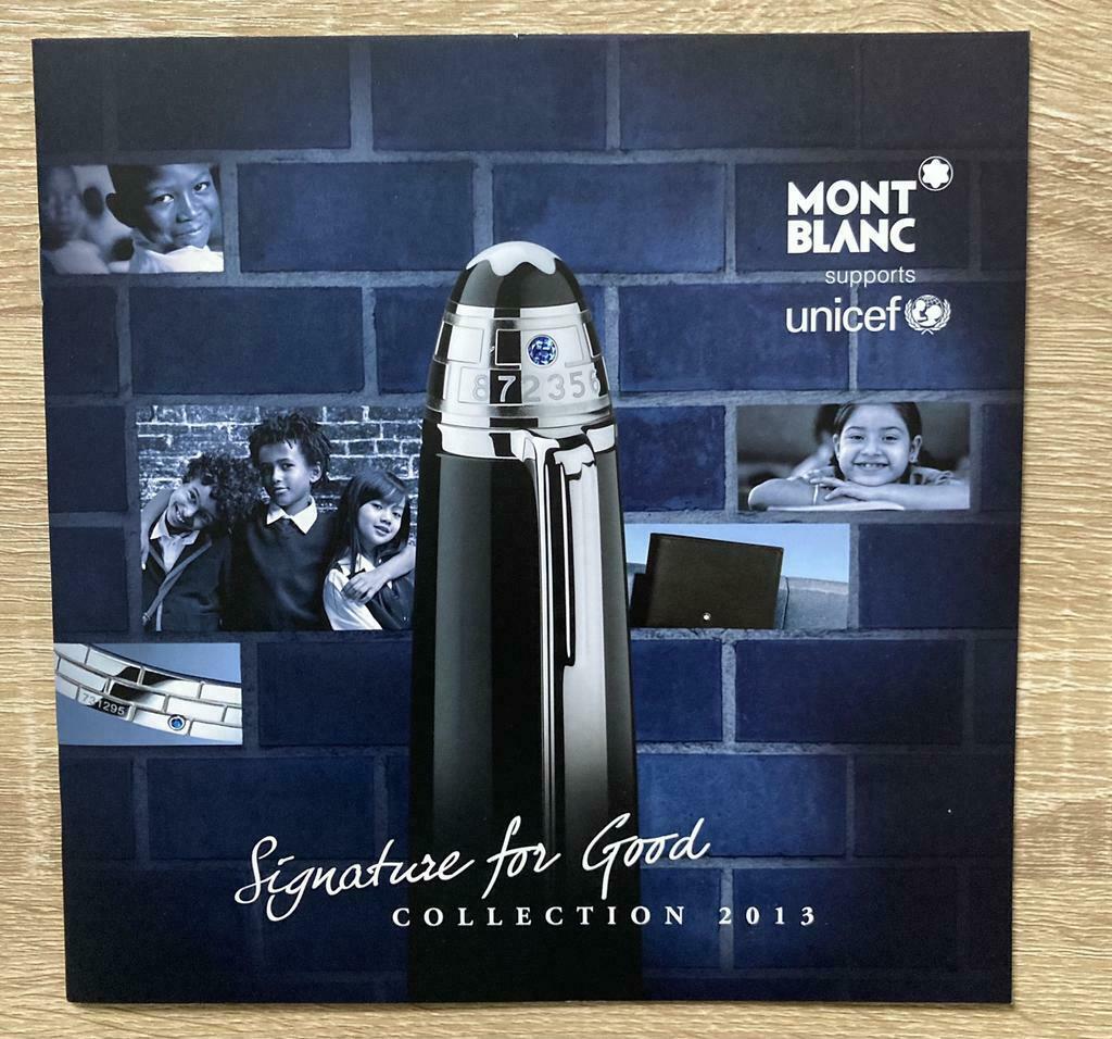 Mont Blanc booklet Unicef collection 2013, Ophalen of Verzenden, Nieuw, Folder