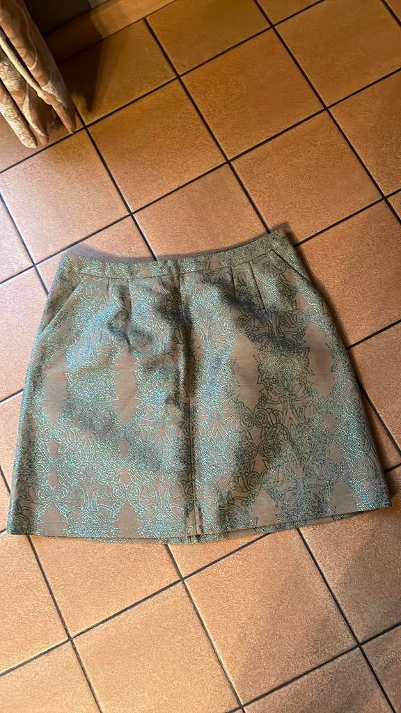 Van Hasselt bruin groen rok 40, Kleding | Dames, Ophalen of Verzenden, Zo goed als nieuw