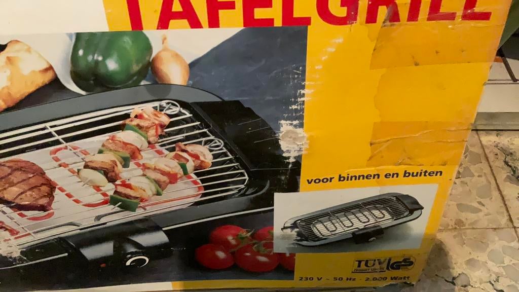 Elektrische grill, Ophalen, Gebruikt
