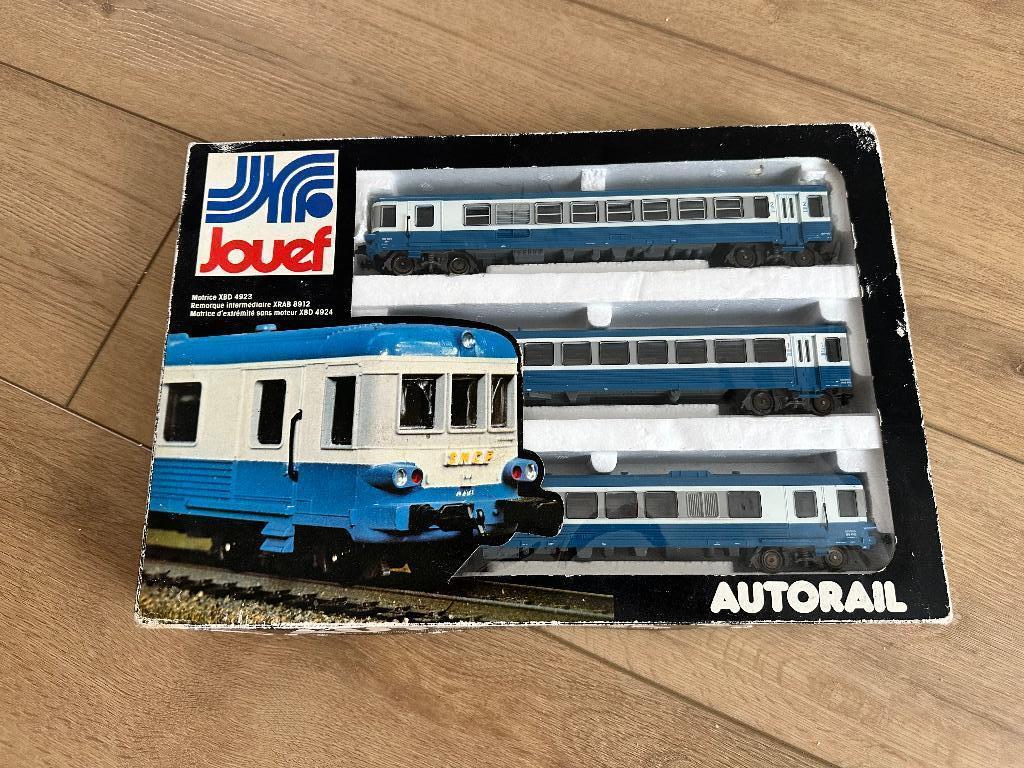JOUEF ref 02862100, SNCF Autorail type EAD blauw/crème, Hobby en Vrije tijd, Ophalen, Treinset, Gelijkstroom, Jouef