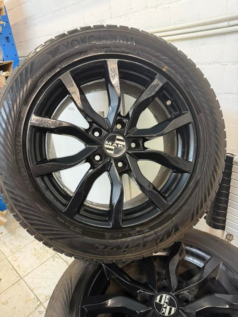 4 velgen met winterbanden, Auto-onderdelen, Banden en Velgen, Ophalen, Winterbanden, Velg(en)