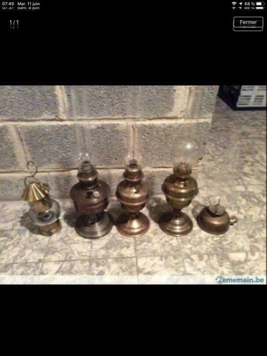 Lampes à pétroles