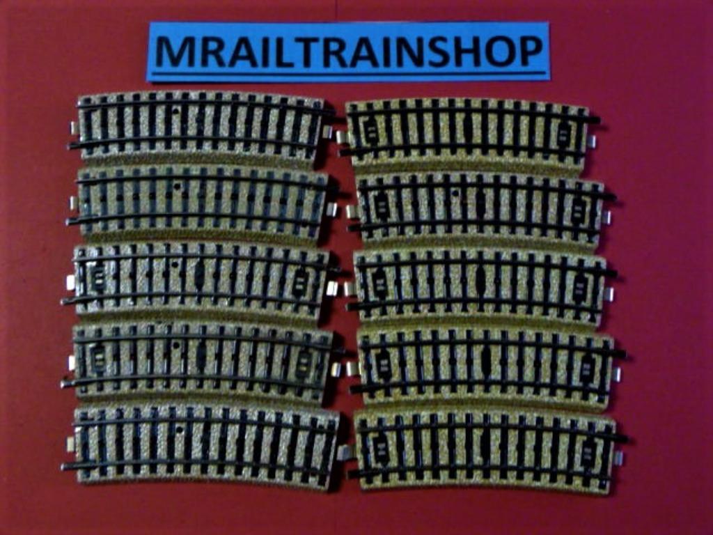 5201 MÄRKLIN HO - 10 x RAILS INCURVÉS R2 (D2500058), Jg01618@telenet.be, Analogique, Enlèvement ou Envoi, Marklin