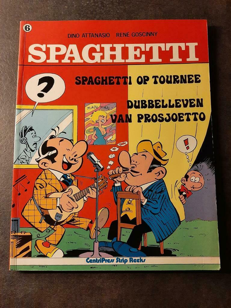 SPAGHETTI, DUBBELLEVEN VAN PROSJOETTO, Eén stripboek, Ophalen of Verzenden, Zo goed als nieuw, Lombard