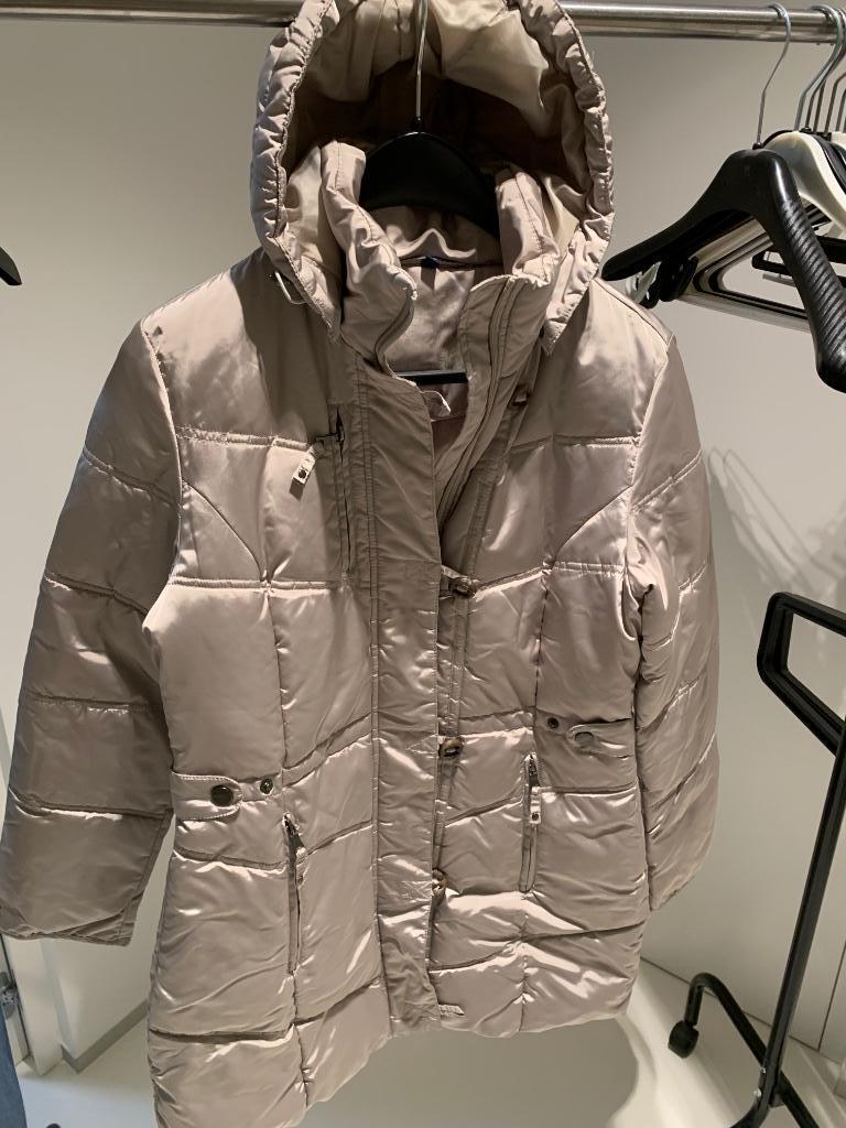 Jas parka, Ophalen, Zo goed als nieuw, Maat 38/40 (M), Beige