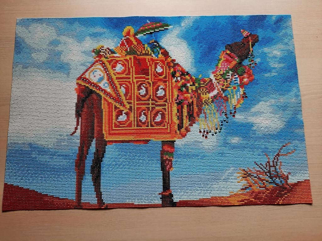 Broderie diamant Chameau 40x60, Enlèvement ou Envoi, Neuf