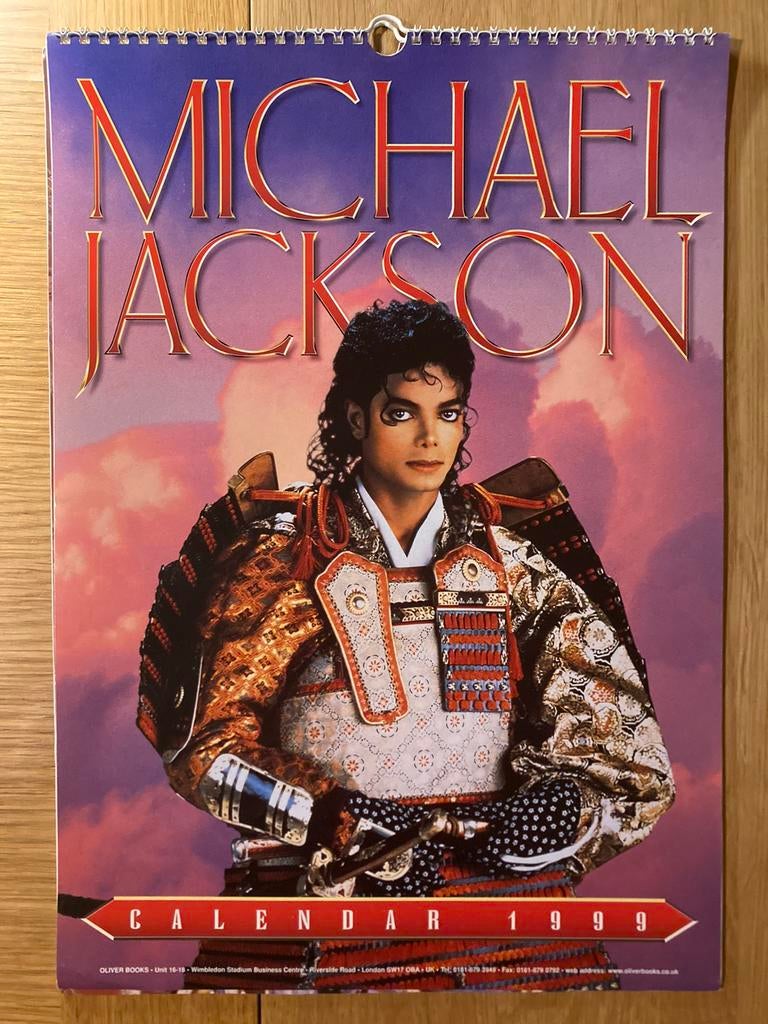 Michael Jackson jaarkalenders met kleurfoto’s, Verzamelen, Ophalen of Verzenden, Zo goed als nieuw