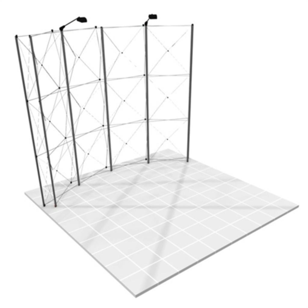 nomadic instand beurswand breedte 3 meter hoogte 2.4 meter, Ophalen