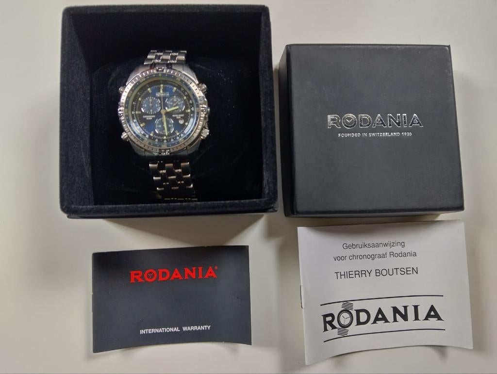 Chronographe Rodania, Bijoux, Sacs & Beauté, Montres | Hommes, Enlèvement ou Envoi, Comme neuf