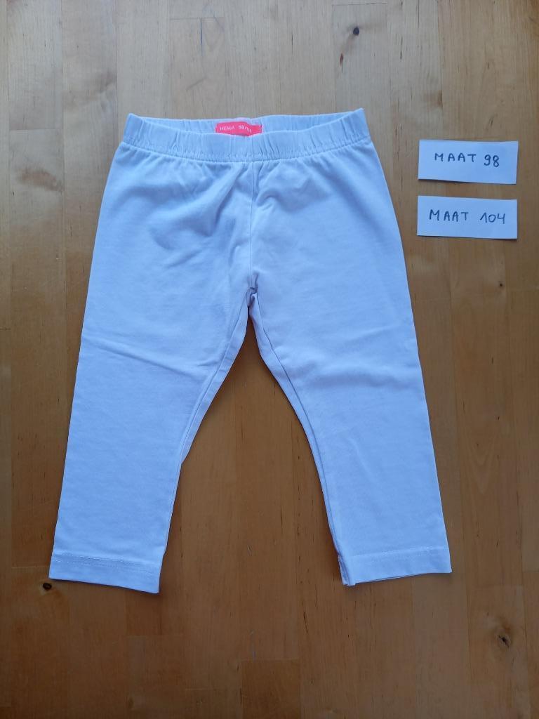 Etat neuf, legging blanc Hema, taille 98-104, fille, Enfants & Bébés, Pantalon, Enlèvement ou Envoi, Comme neuf, Hema