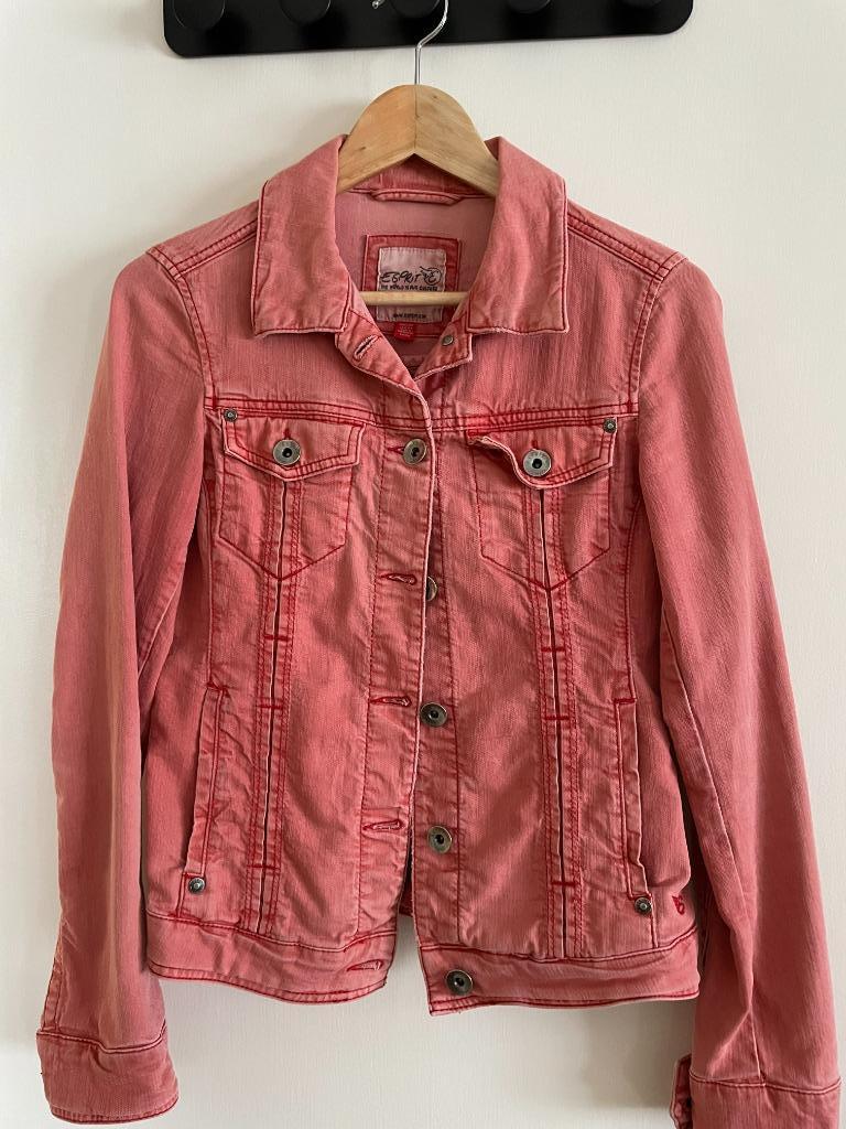 Jasje Esprit maat M, Kleding | Dames, Jasjes, Kostuums en Pakken, Gedragen, Jasje, Maat 38/40 (M), Rood, Ophalen of Verzenden