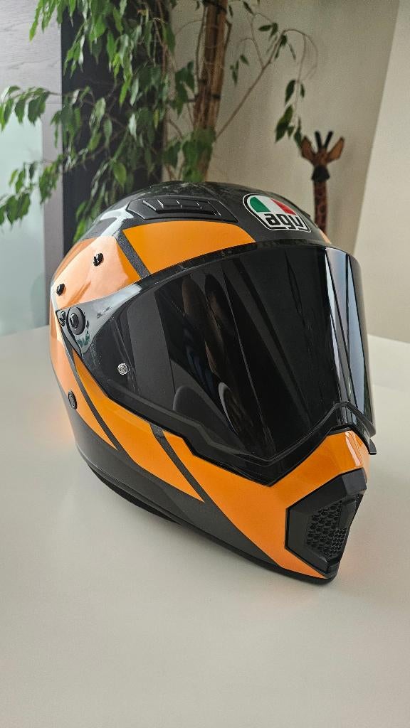 AGV AX9 Motorhelm, Motoren, Kleding | Motorhelmen, Heren, Ophalen of Verzenden, L, Tweedehands