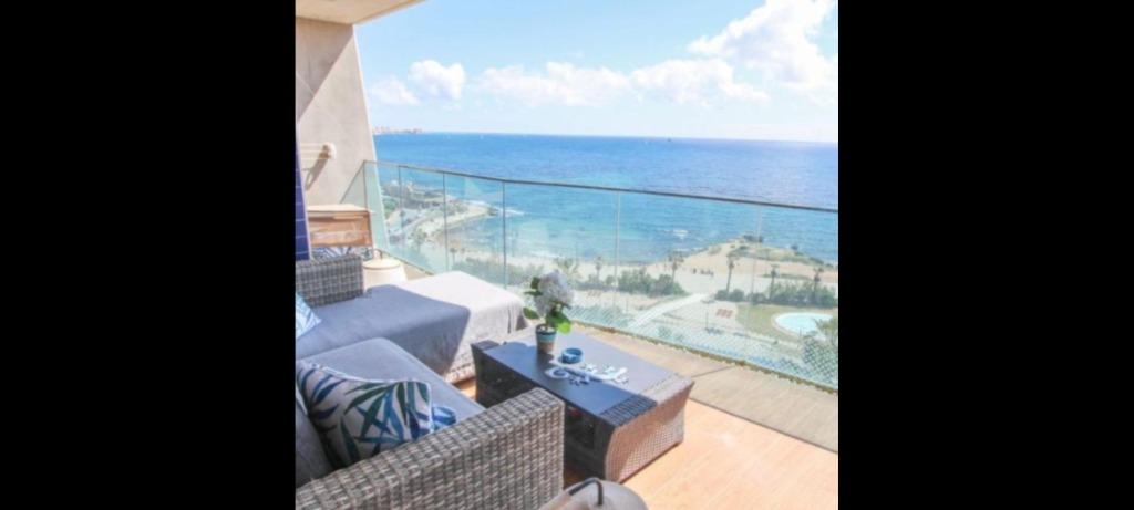 Prachtige luxe 1ste lijn appartement in punta prima alicante, 85 m², Dorp, Spanje, 2 kamers
