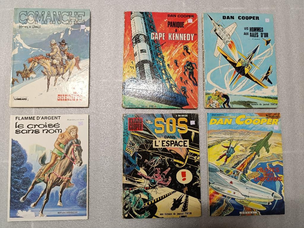 BD Comanche Shérifs, Croisé sans nom, Dan Cooper 14 15 16 30, Boeken, Stripverhalen, Gelezen, Ophalen of Verzenden