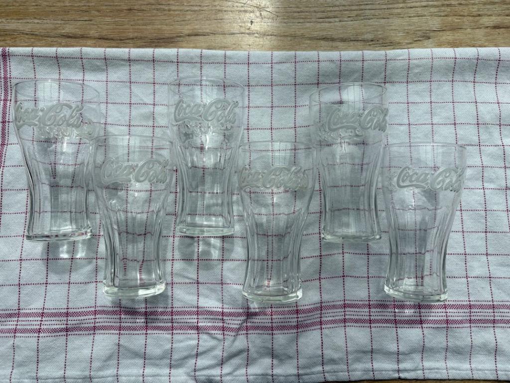 Coca-Cola glazen, Ophalen, Zo goed als nieuw, Frisdrankglas