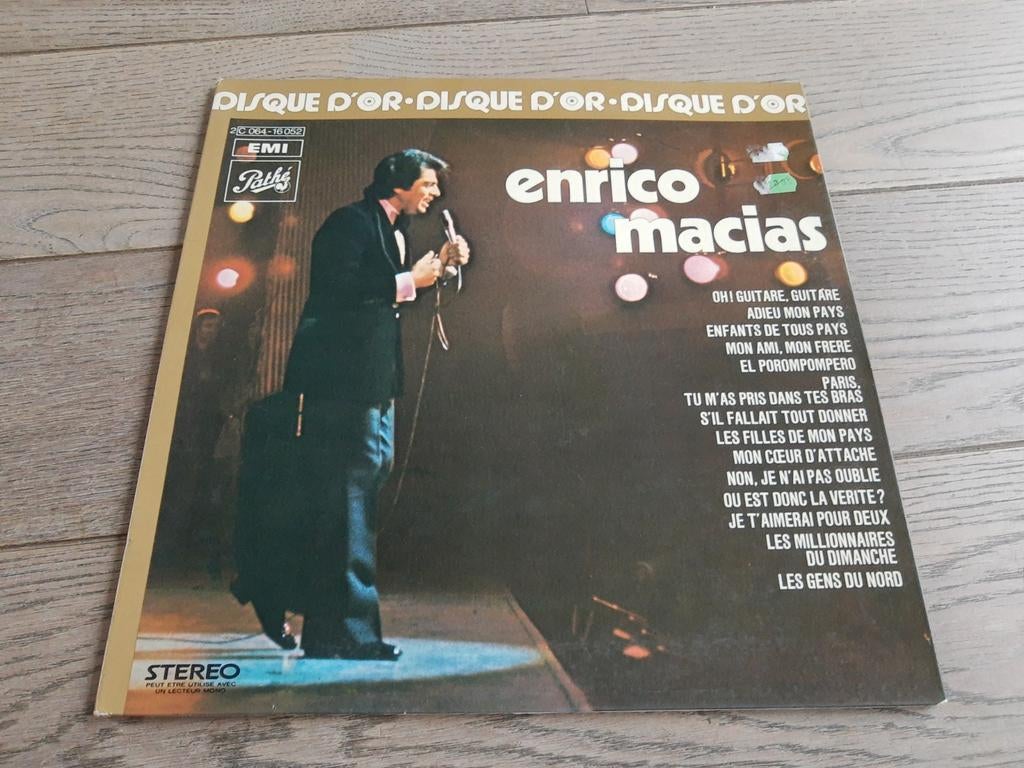 LP : disque d'or - Enrico Maciad, CD & DVD, Enlèvement ou Envoi, Comme neuf