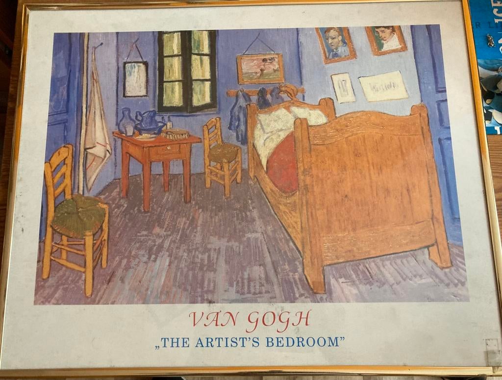 Reproductie van Vangogh's schilderij, Ophalen, Gebruikt, Met lijst, Rechthoekig Liggend