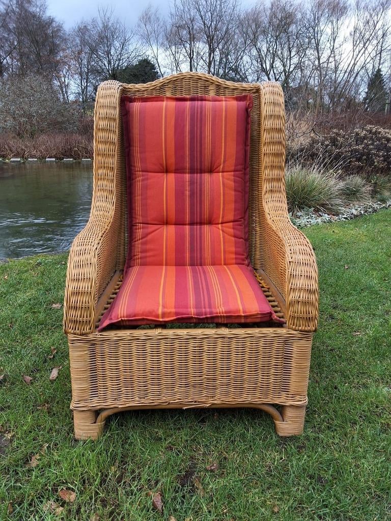Belle grande chaise en osier | siège en osier, Enlèvement, Comme neuf