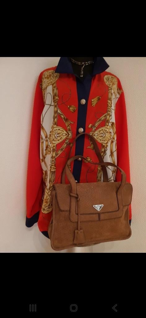 Prada orginal handtas van hertenleer., Enlèvement ou Envoi, Comme neuf, Sac à main