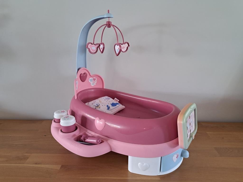 Poppen verzorgingstafel Smoby, Kinderen en Baby's, Speelgoed | Poppen, Ophalen, Zo goed als nieuw