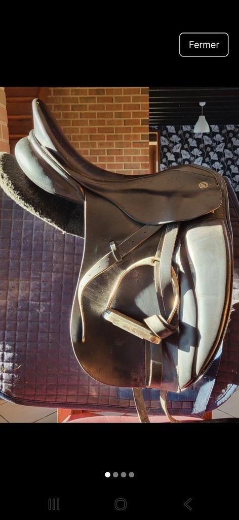 Selle dressage 18' Kieffer, Enlèvement, Comme neuf, Dressage