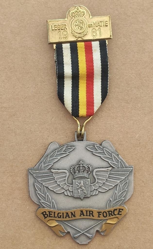 Médailles Nation Armée de l'Air Belge 1981, Enlèvement ou Envoi, Armée de l'air