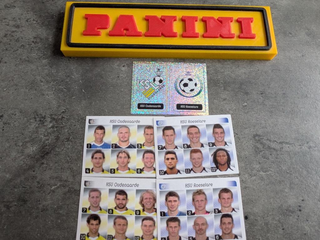 Panini FOOTBALL 2013 5 AUTOCOLLANTS OUDENAARDE/ROESELARE, Enlèvement ou Envoi, Neuf