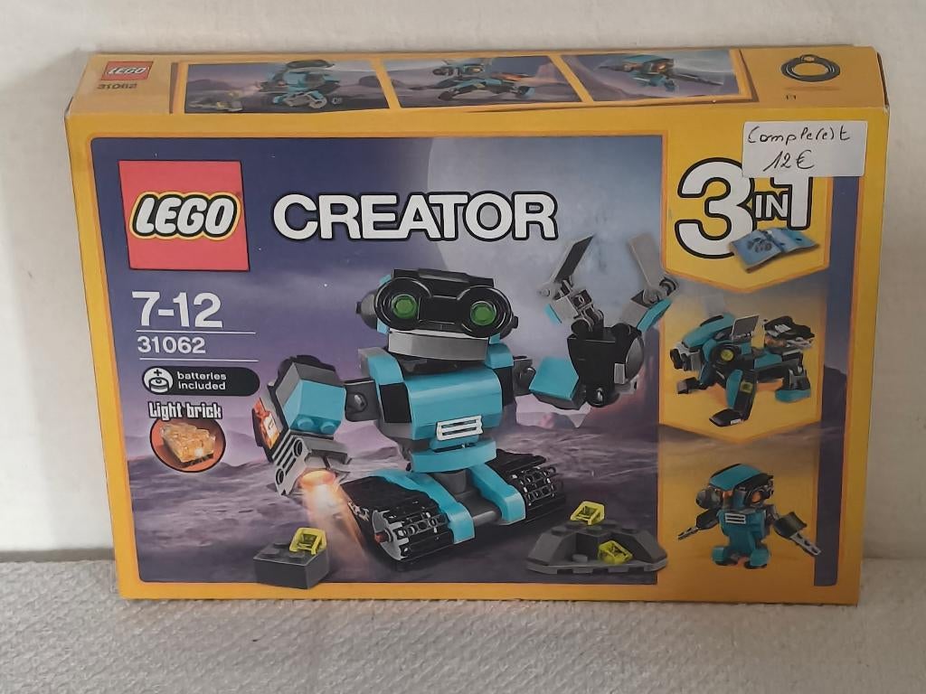 Lego Creator 31062 De robotontdekkingsreiziger, Ophalen of Verzenden, Gebruikt, Lego