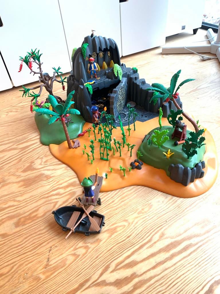 interactief avontuurlijk schatteneiland playmobil, Kinderen en Baby's, Ophalen, Zo goed als nieuw