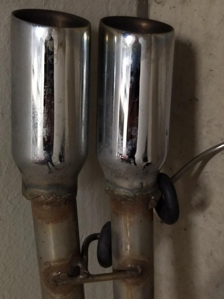 Uitlaat inox Mercedes W126, Ophalen, Gebruikt, Mercedes-Benz