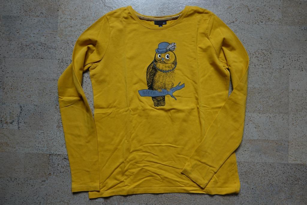 JBC okergele longsleeve met uil maat 176, Kinderen en Baby's, Kinderkleding | Maat 176, Gebruikt, Meisje, JBC, Ophalen of Verzenden