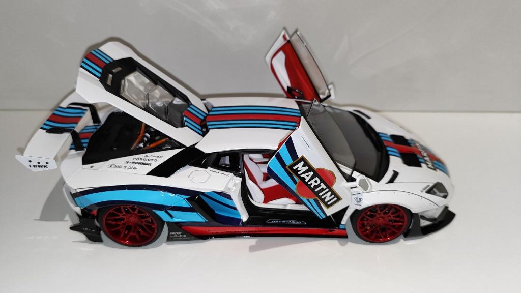 AUTOart 1/18 Lamborghini Aventador LBWK Limited Martini OVP, Ophalen, Nieuw, Autoart