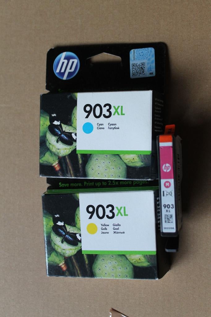 3 HP inktpatronen 903xl, Geel , Cyaan , Magenta, nieuw, Computers en Software, Printerbenodigdheden, Ophalen of Verzenden, Nieuw