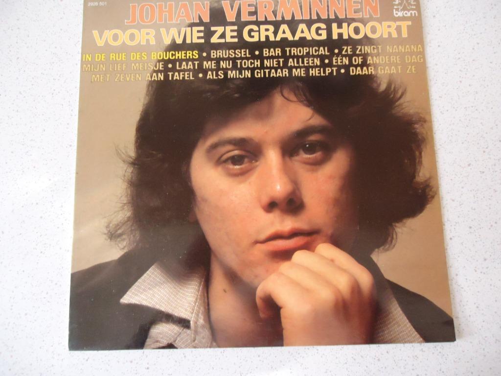 LP van "Johan Verminnen" Voor Wie Ze Graag Hoort anno 1980., Ophalen of Verzenden, Zo goed als nieuw, 12 inch, Levenslied of Smartlap