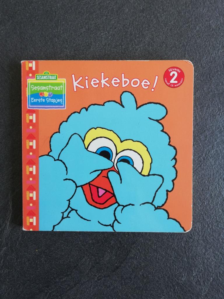 Baby/peuterboek - Kiekeboe! - Sesamstraat Eerste Stapjes, Boeken, Kinderboeken | Baby's en Peuters, Ophalen, Zo goed als nieuw