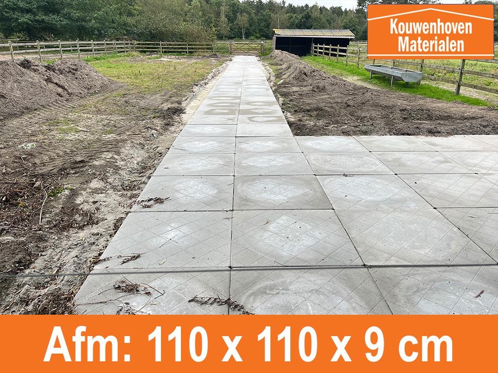 Betonplaten 110x110 | Betonplaat | bestrating | B keus, Verzenden, Overige typen, Nieuw, 10 m² of meer
