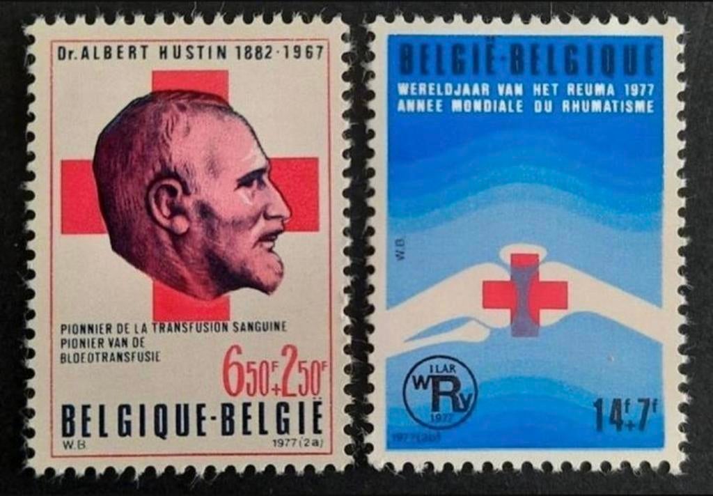 Belgique : COB 1840/41 ** Croix-Rouge 1977., Enlèvement ou Envoi, Non oblitéré, Neuf, Croix-Rouge